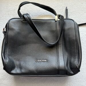 Calvin Klein Black Leather Women's Bag